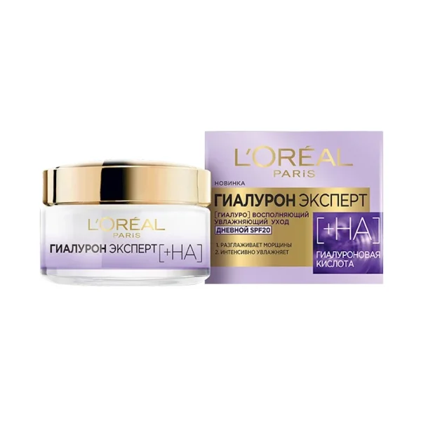 Üz kremi L'Oréal Paris Hialuron Mütəxəssisi SPF20 nəmləndirici gündüz 50 ml