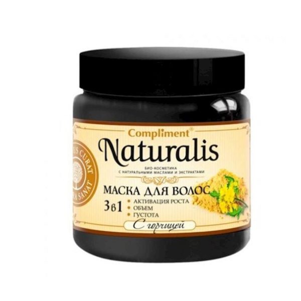 Saç üçün maska Compliment Naturalis 3-1-də Xardal ilə 500 ml