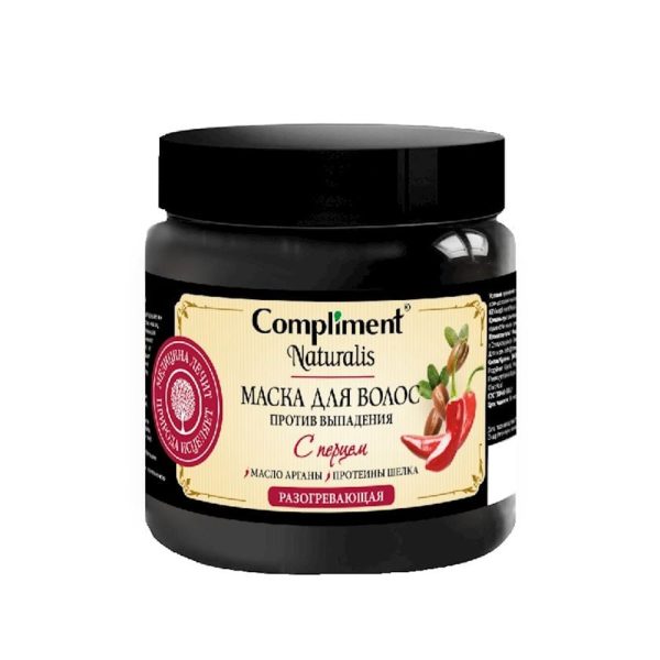 Saçlar üçün maska Compliment Naturalis Tökülməyə qarşı bibər ilə 500 ml