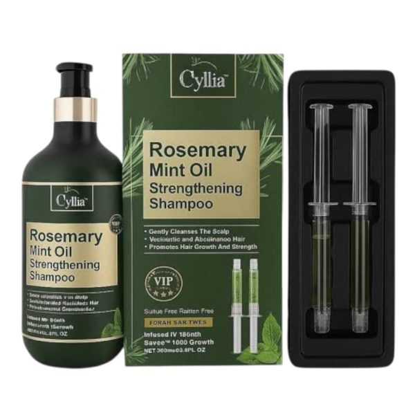 Şampun Cylia Luxurious Care, rozmarin və nanə yağı ilə, bütün saçlar üçün, 800 ml