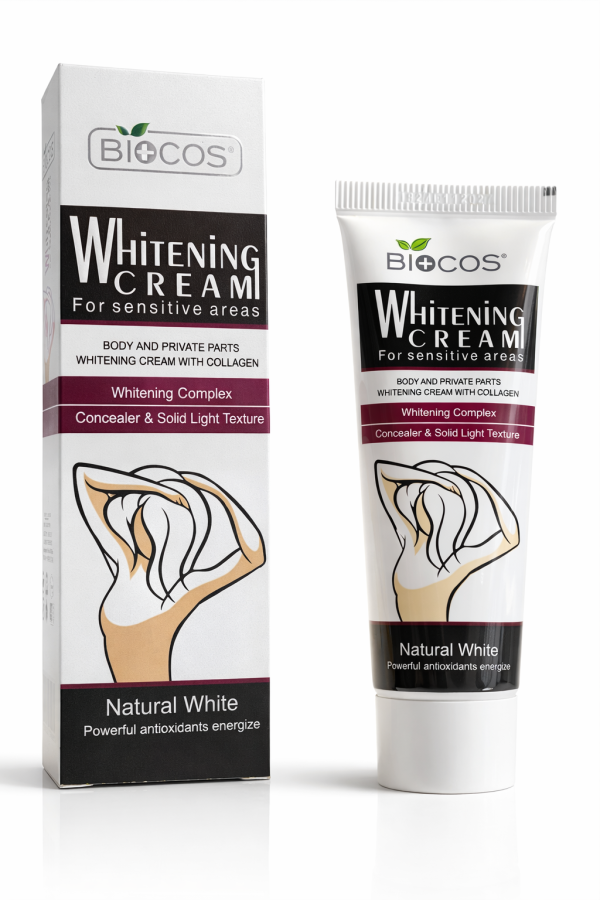 Ağardıcı krem Biocos Whitening Cream həssas bölgələr üçün 40 q