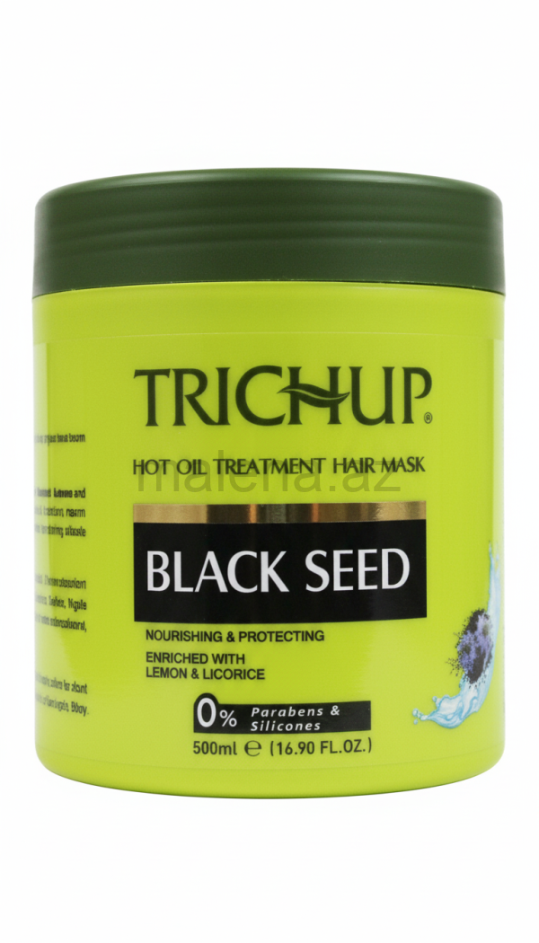 Saç maskası TRICHUP Hot Oil Treatment Hair Mask Black Seed, 500 ml