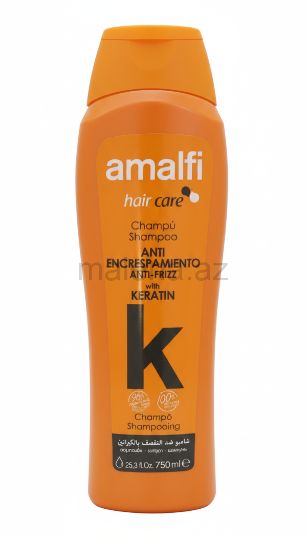 Saç Şampunu Amalfi Hair Care Anti-Frizz with Keratin, 750 ml