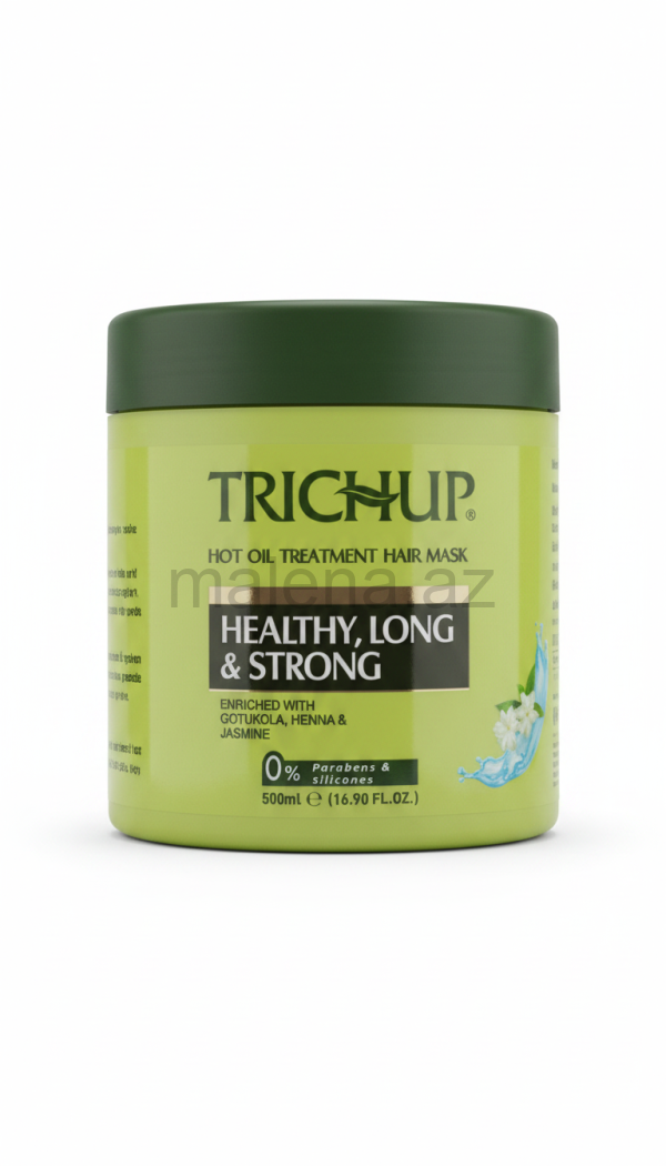 Saç maskası TRICHUP Hot Oil Treatment Hair Mask Healthy, Long & Strong, 500 ml