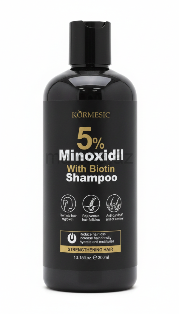 Saç şampunu KORMESIC 5% Minoxidil With Biotin Shampoo, 300 ml