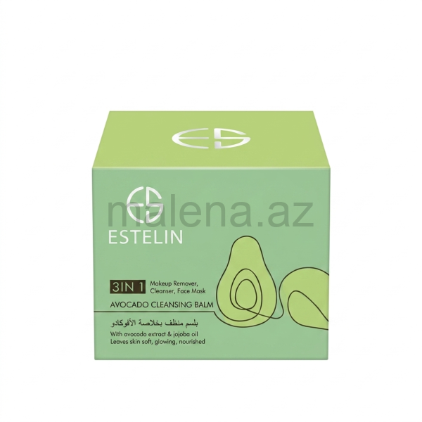 Təmizləyici balzam ESTELIN 3IN1 Avocado Cleansing Balm, Makeup Remover, Cleanser, Face Mask