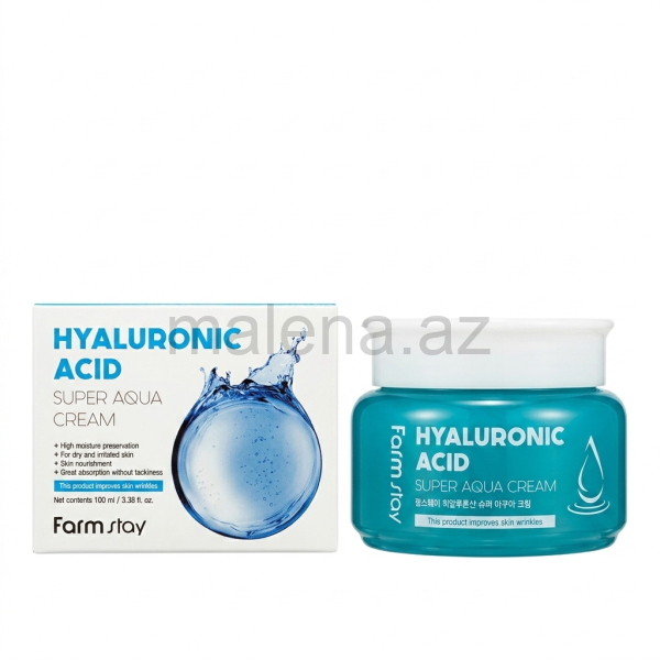 Üz kremi Farm stay Hyaluronic Acid Super Aqua Cream, 100 ml