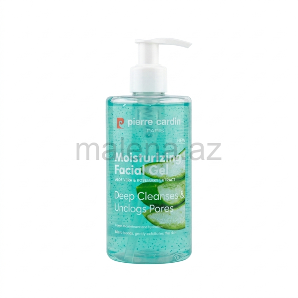 Üz təmizləyici geli Pierre Cardin Moisturizing Facial Gel, ALOE VERA & ROSEMARY EXTRACT