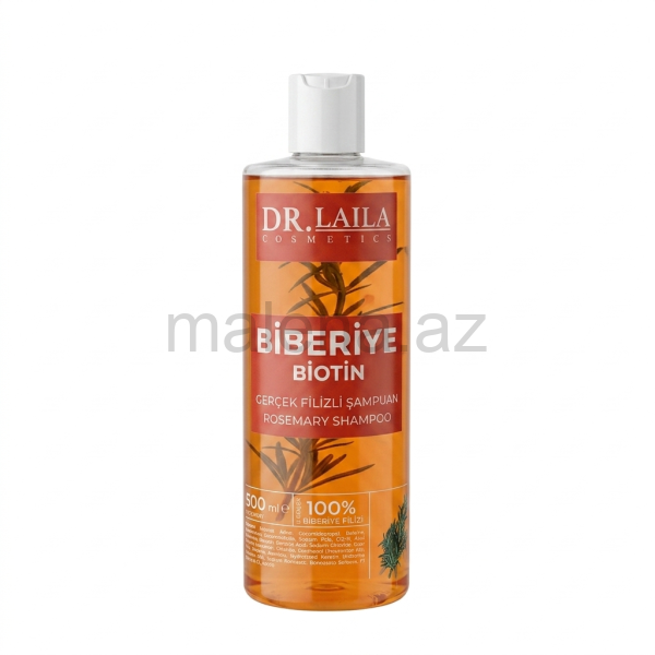 Saç şampunu Dr. Laila Cosmetics Biberiye Biotin Rosemary Shampoo, 500 ml