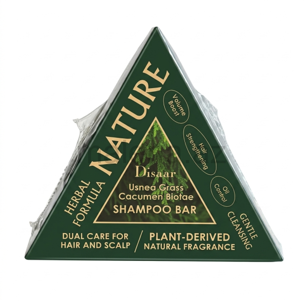 Bərk saç şampunu Disaar NATURE Shampoo Bar, Usnea Grass & Cacumen Biotae