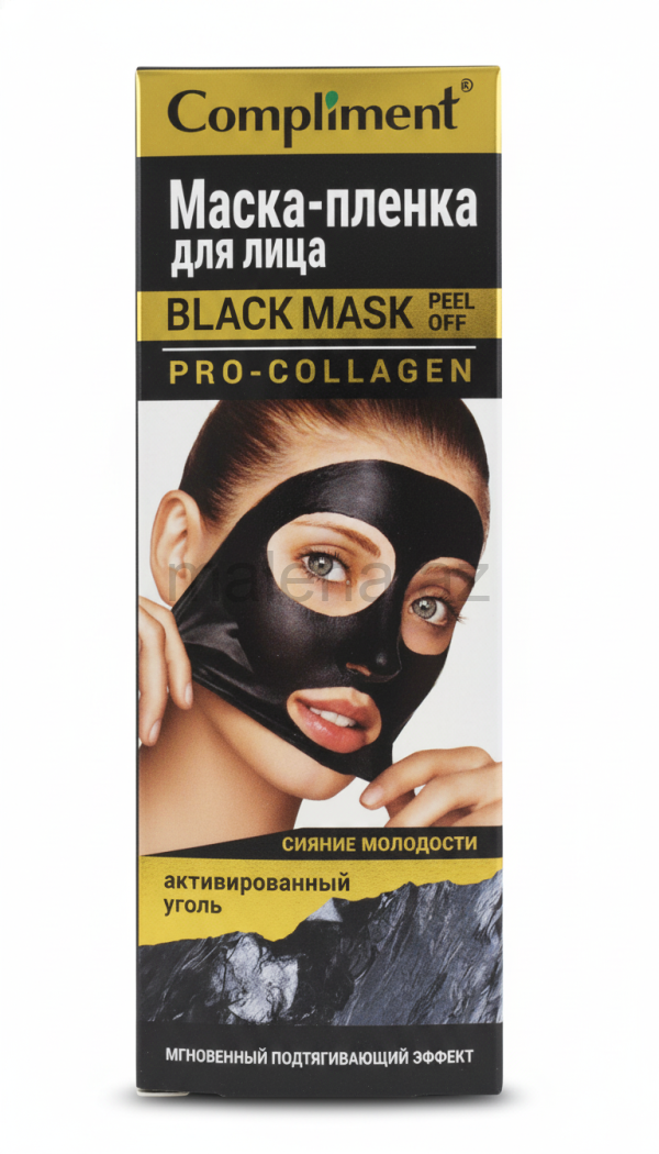 Compliment BLACK MASK PEEL OFF PRO-COLLAGEN Üz üçün maska