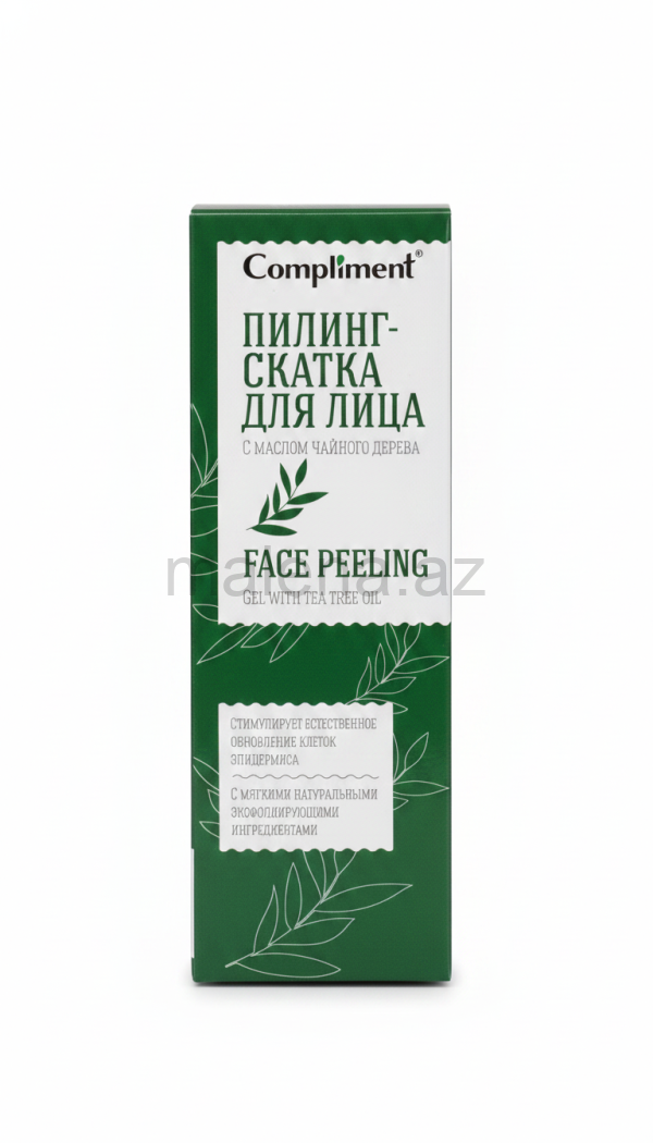 Compliment Face Peeling Gel with Tea Tree Oil, Üz üçün pilinq-skatka