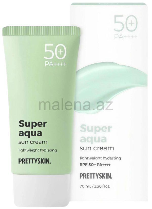 PRETTYSKIN. Super Aqua Sun Cream, Lightweight Hydrating, SPF 50+ PA++++, 70 ml