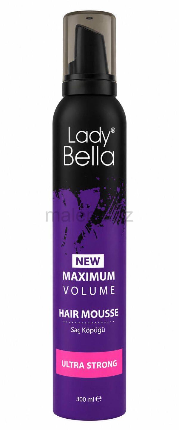 Lady Bella NEW MAXIMUM VOLUME HAIR MOUSSE Saç Köpüyü, Ultra Güclü, 300 ml
