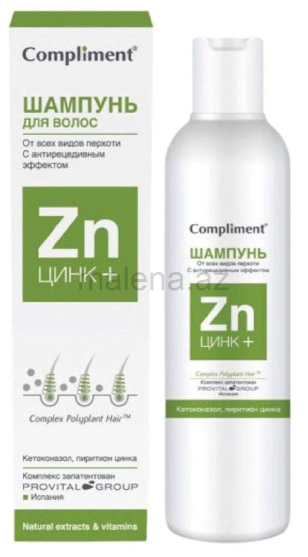 Kəpəyə qarşı saç şampunu Compliment Zn Zinc +