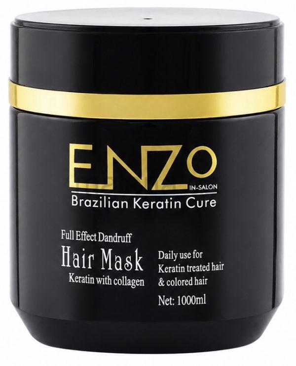 Saç maskası ENZO Hair Mask Full Effect Dandruff, Kollagenli, Kepek əleyhinə, 1000ml