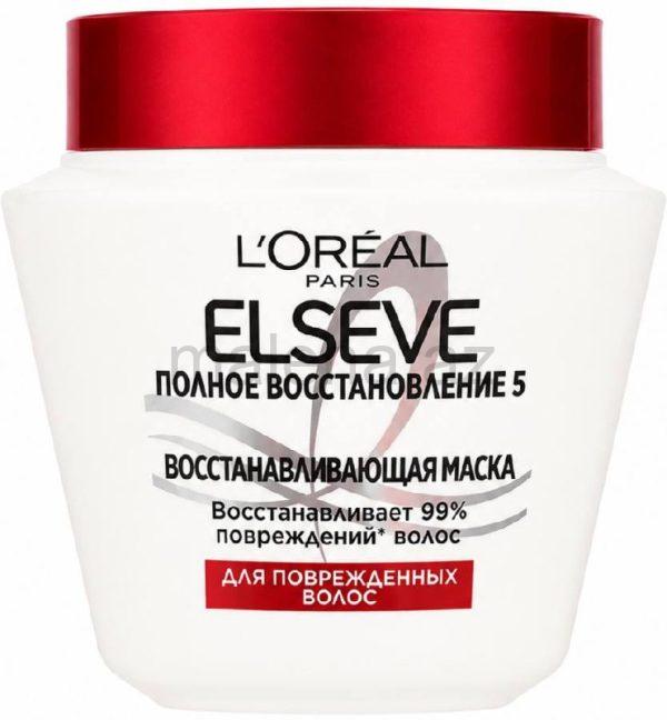 Saç maskası L'Oréal Paris ELSEVE Полное Восстановление 5, Zədələnmiş saçlar üçün bərpaedici