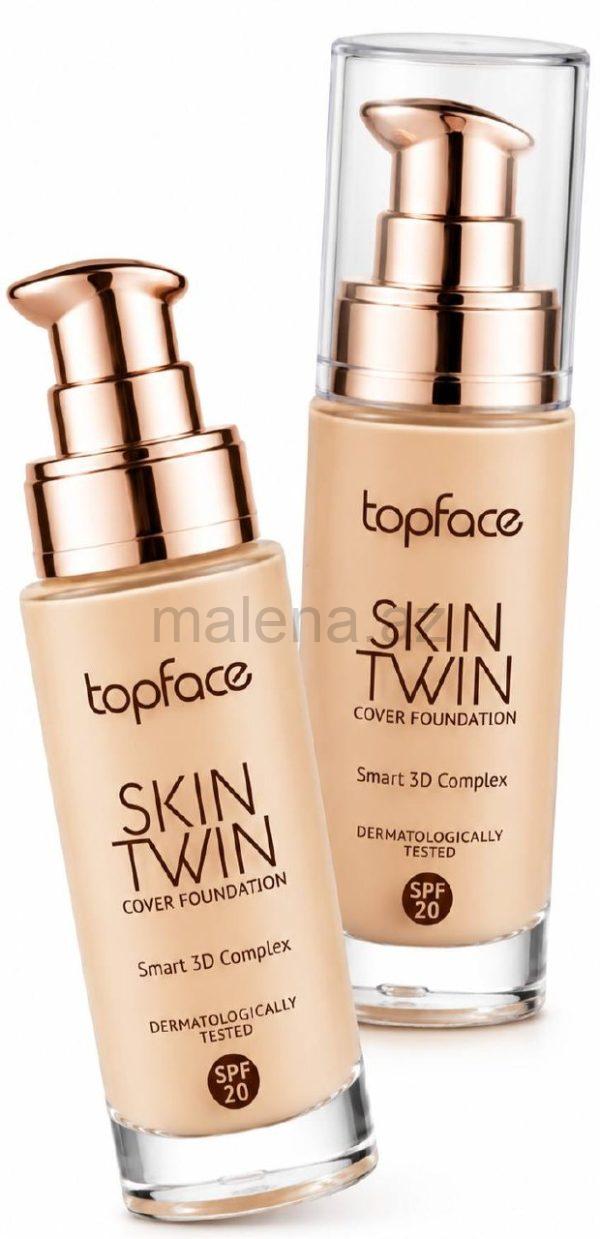 Tonal Krem Topface Skin Twin Cover Foundation, Yüksək Örtücü, SPF 20, 30 ml